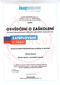 CERTIFIKÁTY