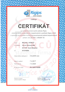 CERTIFIKÁTY